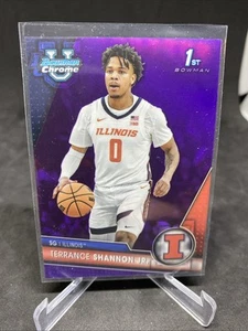 2023-24 Bowman University Chrome Terrance Shannon Jr. #79 1st Purple Ref /399 - Picture 1 of 2