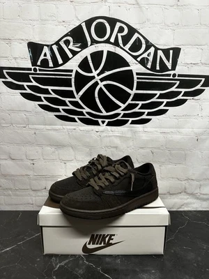 Talla 7.5 - Jordan 1 Retro Bajo OG SP Travis Scott Terciopelo Marrón Foto 1 de 4