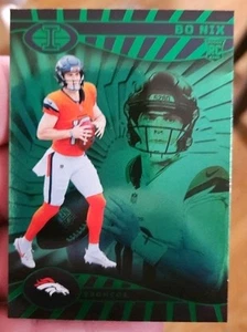 2024 Panini Illusions Bo Nix Emerald RC Denver Broncos Rookie QB - Bild 1 von 2