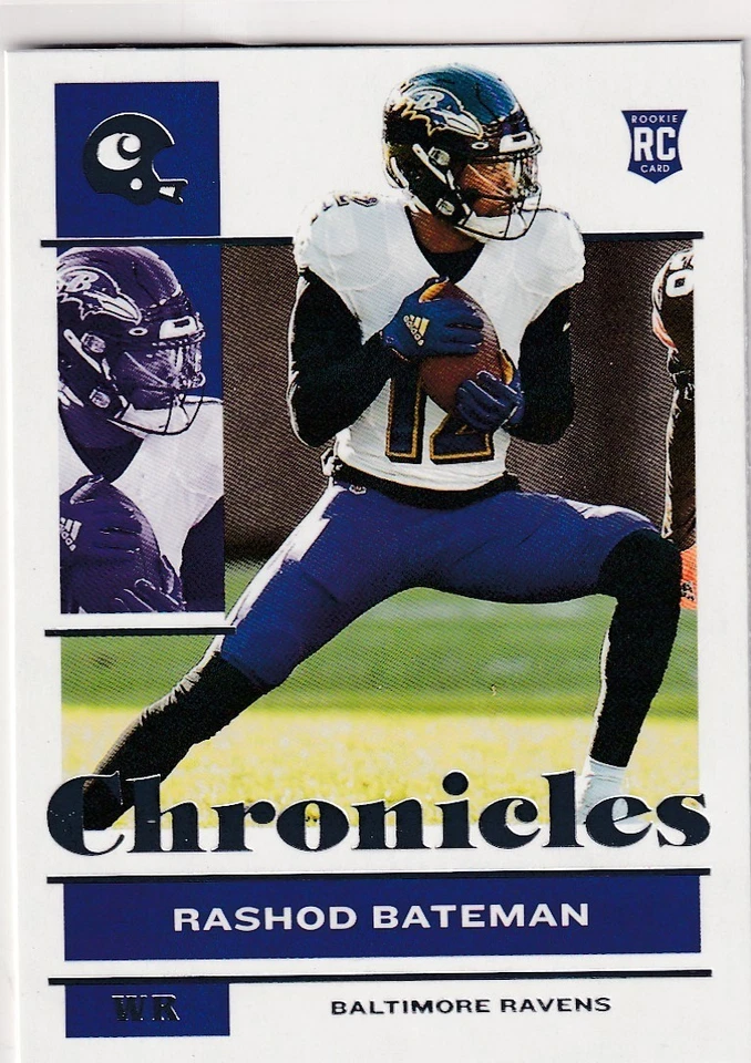 2021 CHRONICLES FOOTBALL RC RASHOD BATEMAN BALTIMORE RAVENS NFL #2308 - Image 1 of 1
