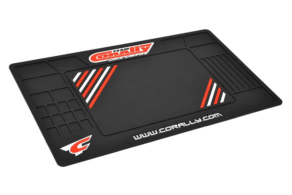 Team Corally C-90280 Pit Mat XL - Rubber - 85x50 cm - 5mm Thick - Bild 1 von 1
