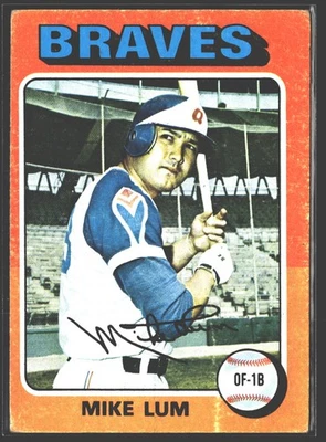 1975 Topps #154 Mike Lum - Image 1 of 2
