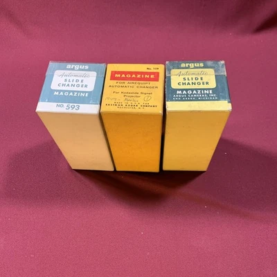 Lot of 3 Slide Trays Argus Automatic Slide Changer Magazines Vintage - Image 1 of 4