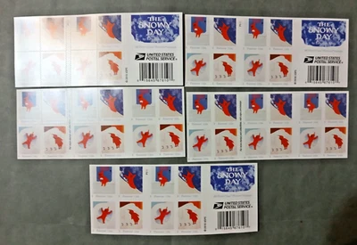 The Snowy Day,  Scott #5243-46 Christmas Forever Stamp Booklets Of 20 (Lot of 5) - Image 1 of 4