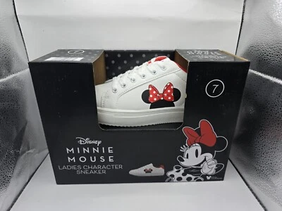 ALDI Disney Mickey Minnie Mouse Damas Personaje Tenis Zapatos Mujeres 7 NUEVO EN CAJA ROJO Foto 1 de 4