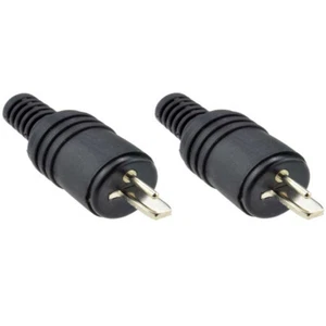 2-Pin DIN Speaker Plug 2 Pin Hifi Loudspeaker Cable Solder Connector Adapter - Picture 1 of 7