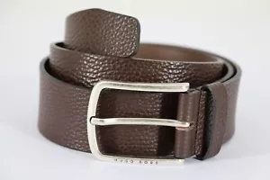 Cinturón HUGO BOSS, Mod. Lijadora_Talla 40, Gr. EU 90, US 34, Hecha a mano en Túnez - Imagen 1 de 5