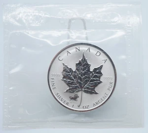 2002 Canada $5 Reverse Proof Silver Maple Leaf OGP Sealed Lunar Horse Privy U980 - Picture 1 of 5