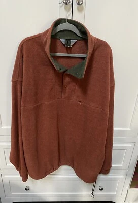Camping Eastern Mountain Mens Fleece Jacket 1/4 Pullover Snap Men’s XXL NICE! - Image 1 of 4