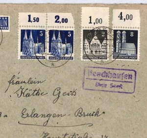GERMANY Cover Soest Erlangen Bruck 1949 {samwells-covers}YL258 - Picture 1 of 9