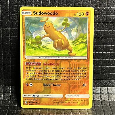 Sudowoodo #66/145 Guardians Rising Pokemon Reverse Holo Uncommon Card