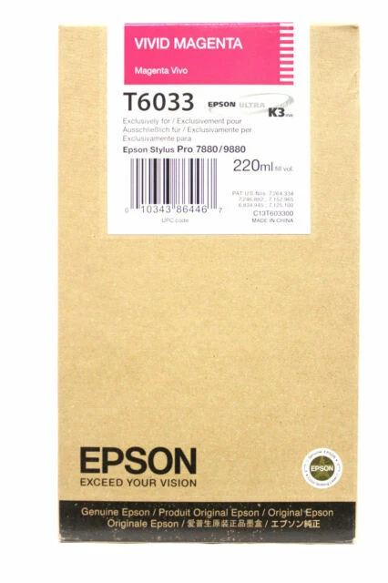 Epson Ink Cartridge for Stylus Pro - Vivid Magenta (T6033)