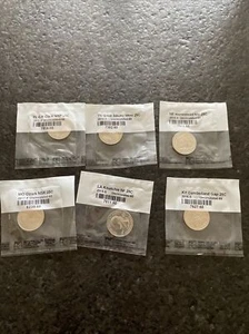 Uncirculated Lot Of (6) State Park Quarters Littleton Sealed in Plastic - Picture 1 of 3