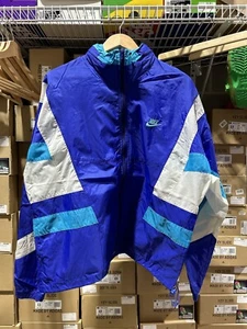 Women’s Vintage Original Nike Purple , White & Teal Zip Up Jacket Size - L - Picture 1 of 3