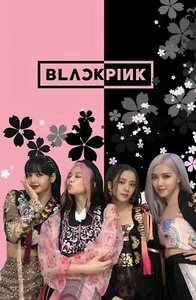 Black Pink A3 A4 Print Poster Unframed - Bild 1 von 1
