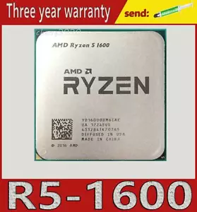 AMD R5 Ryzen 5 1600 3.2 GHz 6 Core Socket AM4 65W R5 1600 CPU processor - Picture 1 of 1
