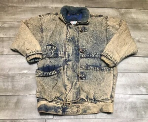Vintage Paris Sport Club Barn Trucker Workwear Denim Jeans Damen Jacke Medium - Bild 1 von 13
