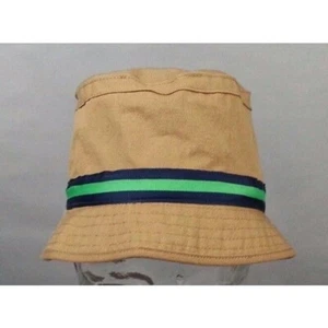 NWT Gymboree Boys Bucket Cap Khaki Green Navy Fishing Hat Size S 5 - 6 - Picture 1 of 8