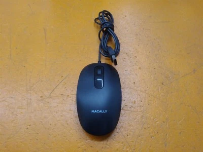 ⭐️⭐️⭐️⭐️⭐️ Macally Optical USB Mouse 3 Button DDMOUSE Blak - Image 1 of 4