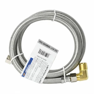 3/8" Comp x 3/8" Comp x 96" Extended Len Stainless Steel Faucet Riser with Elbow - Picture 1 of 1