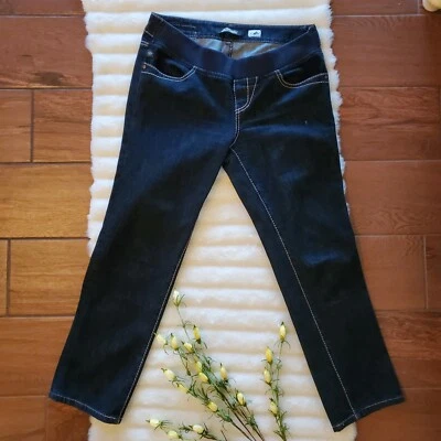 Pantalones de mezclilla Serfontaine 29 azul maternidad con x fit lycra pierna recta Foto 1 de 4