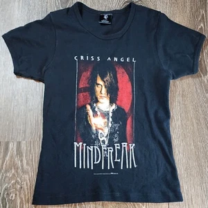 2007 Criss Angel Mindfreak Short Sleeve Graphic T-Shirt Junior Medium SLIM FIT - Picture 1 of 8