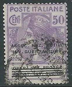1924 REGNO USATO PARASTATALI INV. GUERRA ROMA 50 CENT - M40-6 - Imagen 1 de 1
