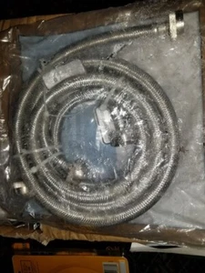 (2) COPPIA TUBI DI RIEMPIMENTO NUOVI ELECTROLUX ORIGINALI INTRECCIATI SS ALTA PRESSIONE 2SSFILHOSE - Foto 1 di 3