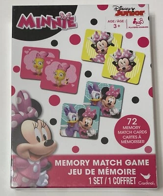 New Disney Minnie Mouse Memory Match Game. Ages 3+ 2-4 Players - Image 1 of 3