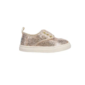 TOMS Cordones Metallic Slip On Toddler Girls Gold Sneakers Casual Shoes 1001777 - Picture 1 of 5