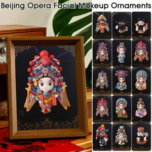 Peking Opera Mask Face Piece Ornaments Chinese Folk Crafts Hanging Souvenir Gift - Picture 1 of 36