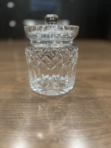 Waterford Lismore Fine Cut Crystal Biscuit Jar With Lid Signed - Picture 1 of 13