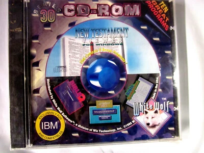 IBM 10 Games | Programs 1995 [Series 30] by White Wolf Software Rare NEW Sealed  - Image 1 of 4