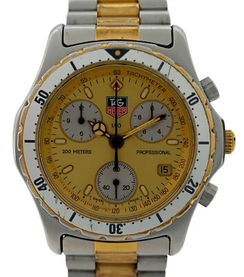Tag Heuer 38mm Men's Two Tone 2000 Series Chronograph Quartz Watch Ref CE1121-R! - Image 1 of 4