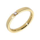 Pre-Owned 14ct Yellow Gold Diamond Set 3mm Wedding Band Ring Size: P 14ct gol...