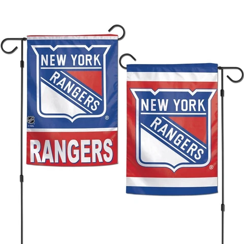 NEW YORK RANGERS 12"X18" 2 SIDED GARDEN FLAG NEW WINCRAFT 👀🏒 Cover