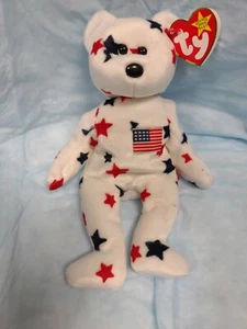TY Beanie "GLORY" the U.S.A. Bear - Picture 1 of 4