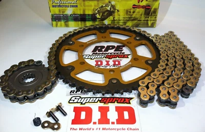 Yamaha FZ-6 2004-2009 DID VX3 Gold 520 KIT DE CADENA Y PIÑONES SUPERPROX casi OEM Foto 1 de 4