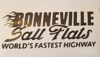BONNEVILLE SALT FLATS Vinyl Decal -Sticker for Car Truck Bumper Wall Window - Image 1 of 2