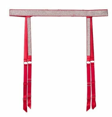 VICTORIAS SECRET VERY SEXY SHINE STRAP GARTER BELT RHINESTONE BLING RED XS/S M/L - Image 1 of 4