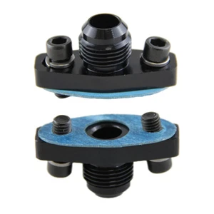 2PCS AN10 Turbo Oil Return Drain Flange Adapter For Garrett T25 GT28 T30 T35 - Foto 1 di 12