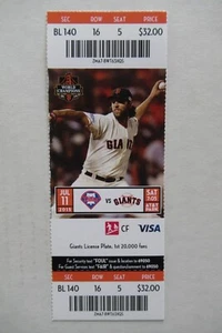 SAN FRANCISCO GIANTS VS PHILLIES 7/11/2015 FULL TICKET ~ HOWARD/ASCHE HRs - Picture 1 of 1