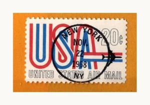 GTSTAMPS US, Sc #C75, SOCK ON THE NOSE, First Day Cancel at exhibition station - Picture 1 of 1