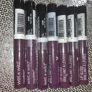 Wet n Wild Lip Gloss Megaslicks 549B That's My Jam Berry Cosmetics Beauty Lot/7 - Picture 1 of 2