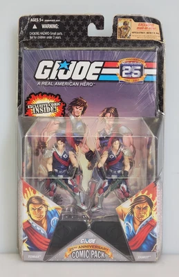 Paquete de 2 figuras de acción Hasbro GI Joe 25 aniversario cómic Tomax y Xamot 2007 Foto 1 de 4