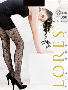 Lores Fantasy Collant Donna Collant con Fantasia Geometrica Originale... - Foto 1 di 2