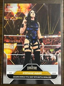 2025 Topps Now WWE #80 Stephanie Vaquer Evolution - Picture 1 of 2