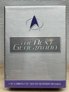 1980s Star Trek The Next Generation DVD Complete Sixth Season 7 Disc Set Sealed - Picture 1 of 6