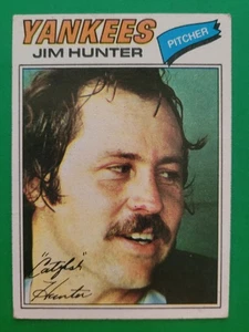 1977 Topps JIM HUNTER #280 New York Yankees EX Smooth, Clean, w/Great Color - Picture 1 of 3