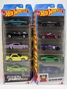 Hot Wheels HW Showroom Ferrari 5-pack and Fast & Furious 5 Pack Lot Of 2 - Picture 1 of 4